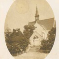 Kościół parafialny w Chrobrzu, zdjęcie z około 1917 roku