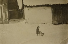 Zima w Chrobrzu;początek lat 40-tych.