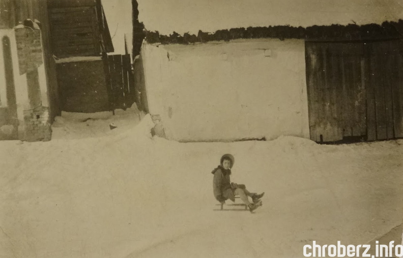 Zima w Chrobrzu;początek lat 40-tych.