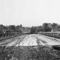 Stary drewniany most na rzece Nidzie.
