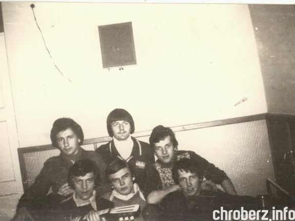 1979r. Chłopcy z internatu chroberskiego technikum. 
