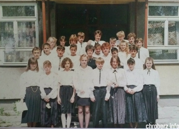 Zakończenie roku szkolnego SP w Chrobrzu z 1991r.