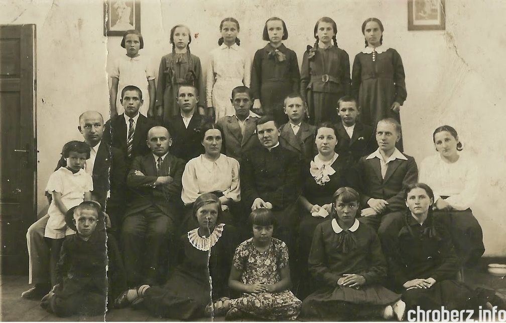 Szkoła Podstawowa w Chrobrzu, rok około 1935.