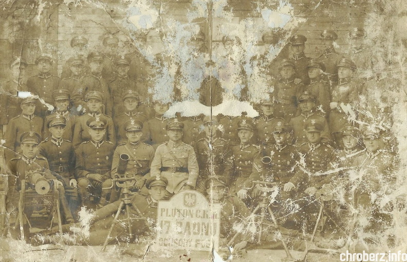 Zdjęcie plutonu CKM 17 baonu Ocisów