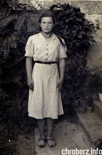 Zofia Golowska (zd. Boksa) Chroberz ok. 1957 