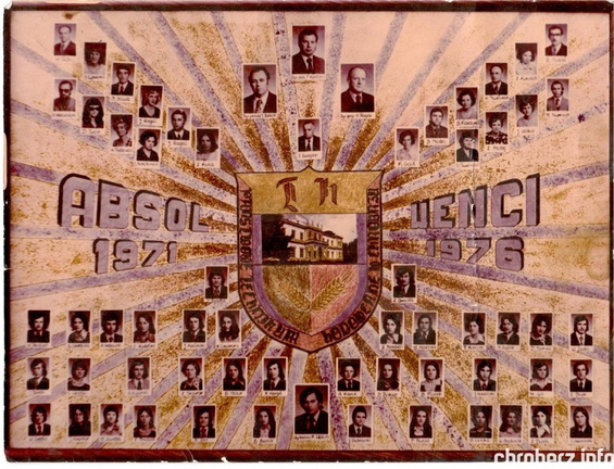 Tablo absolwentów Technikum Hodowlanego w Chrobrzu 1971-1976r. 