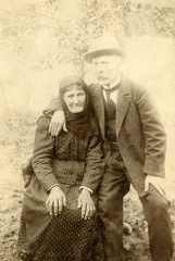 Józef Zgrzebnicki wraz matką.