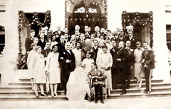 Uroczystości zaślubin hrabianki Marii Wielopolskiej z Władysławem hr Tarnowskim - 1928 r