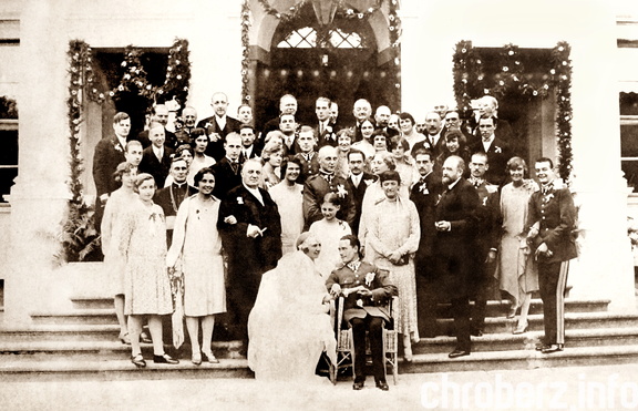 Uroczystości zaślubin hrabianki Marii Wielopolskiej z Władysławem hr Tarnowskim - 1928 r