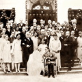 Uroczystości zaślubin hrabianki Marii Wielopolskiej z Władysławem hr Tarnowskim - 1928 r